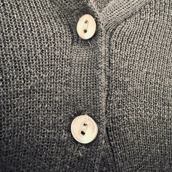 Vintage Y2K Black Sequin Cardigan by C.M.I. – Women’s Size L - Picture 6 of 16